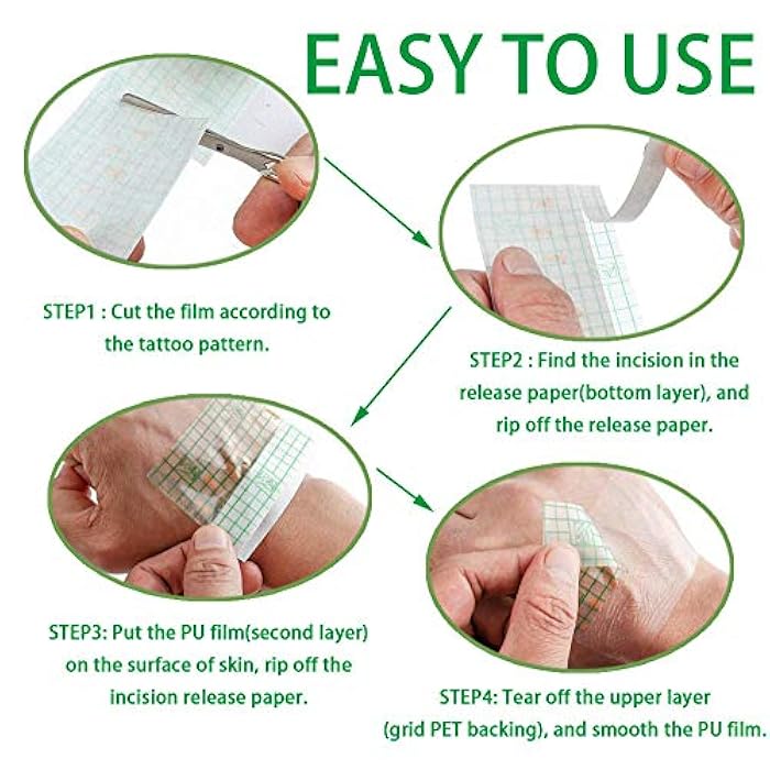 Flatoedu Tattoo Aftercare Bandage Roll 6" x 2 Yard - Waterproof Transparent Film for Tattoo Initial Healing and Skin Repair Adhesive Tattoo Supply Wrap - Image 2